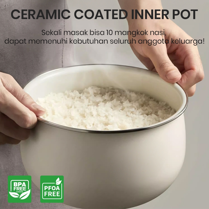 Mecoo Indonesia Mecoo Most Aesthetic Digital Rice Cooker