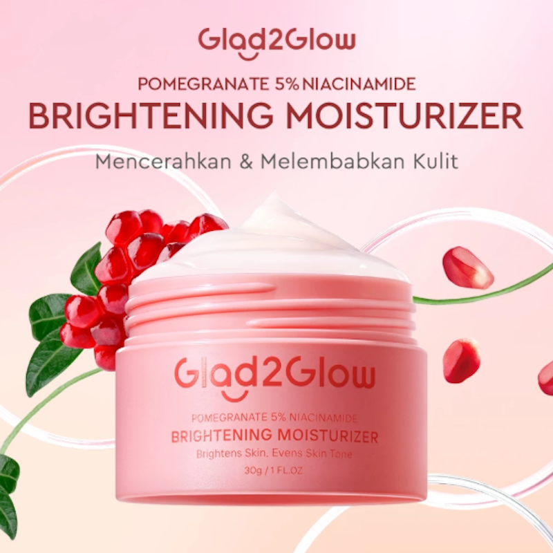Glad2Glow Pomegranate Niacinamide Brightening Moisturizer 2