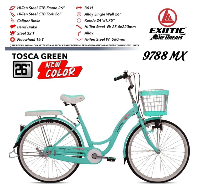 Pacific Indah Pratama Exotic City Bike   ET-9788 MX