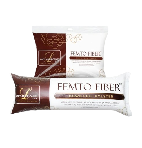 Lady Americana® Femto Fiber™ Down Feel Pillow & Bolster 1