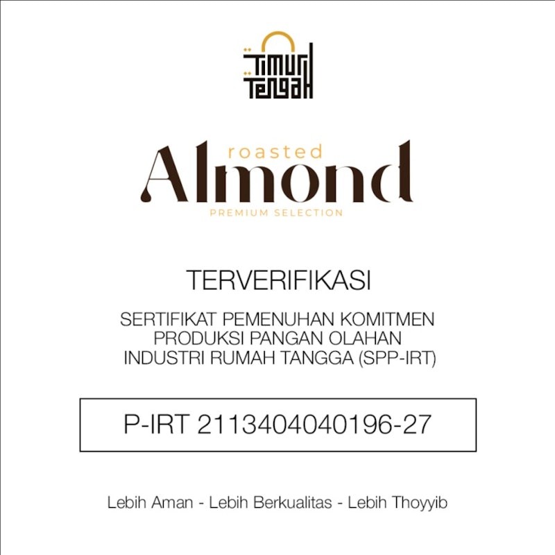 Timur Tengah Roasted Almond Original 400 gr 3