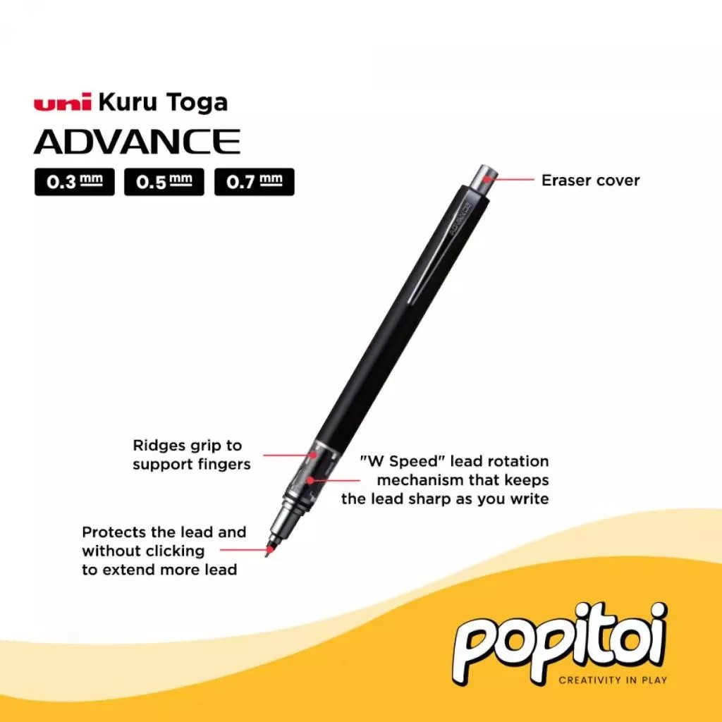 Uni Kuru Toga Advance Mechanical Pencil 0.3 mm M3-559