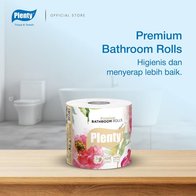 Plenty® Bathroom Tissue Premium Single Pack 2
