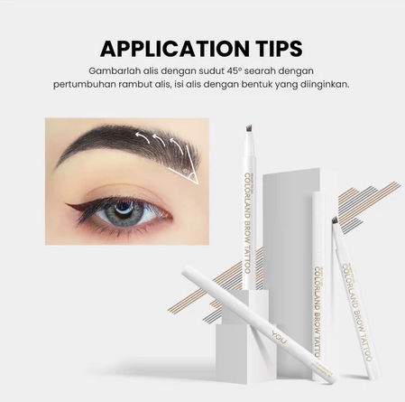 Colorland Ready To Go Brow Tattoo - Ash Brunette 4