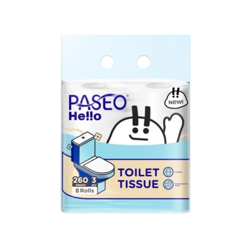 Hello Bathroom Roll Tissue Emboss 1