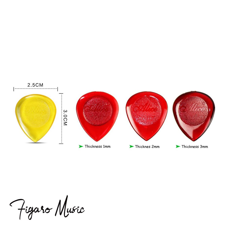 Pick Guitar Bass Akustik Elektrik Stubby  3