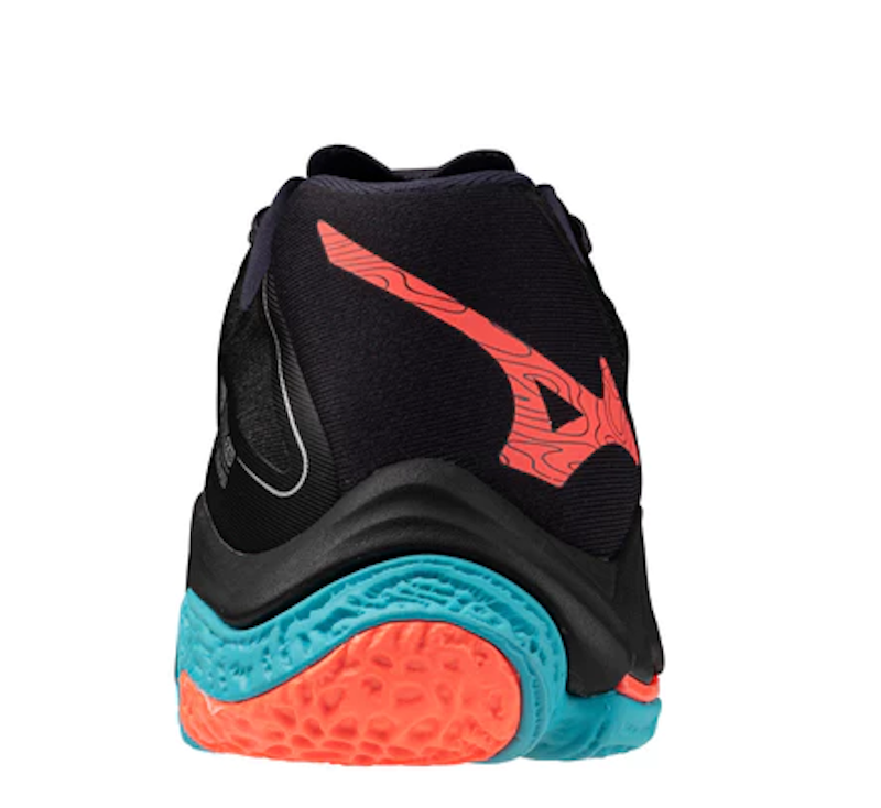 MIZUNO Wave Lightning Z8 Black/Neon Flame/Peacock Blue 4