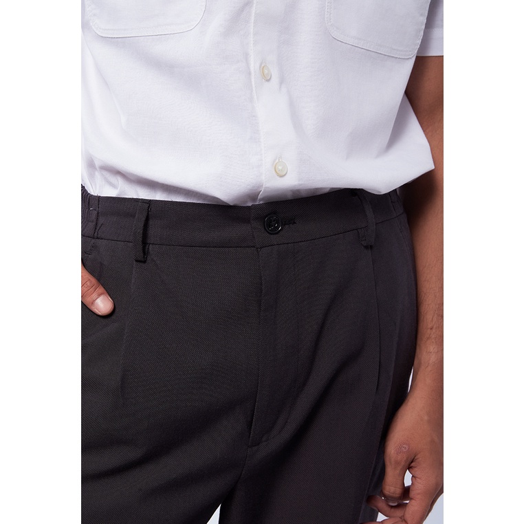 Delamibrands The Executive Relaxed Fit Formal Pants Dark Grey