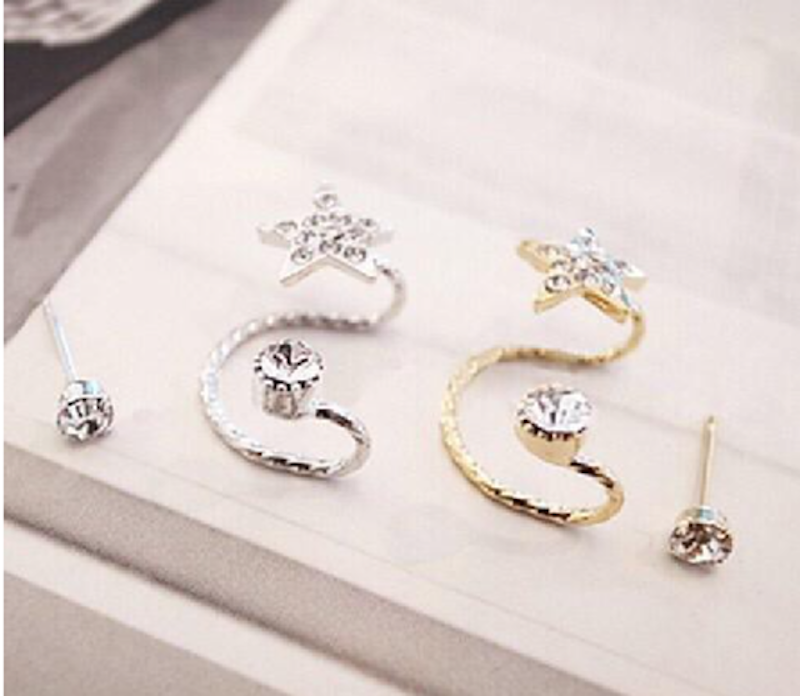 Stud Ear Cuff Star Elegant 1