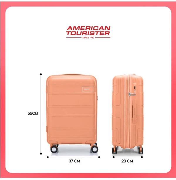 American Tourister Litevlo Cabin 20 inch Apricot