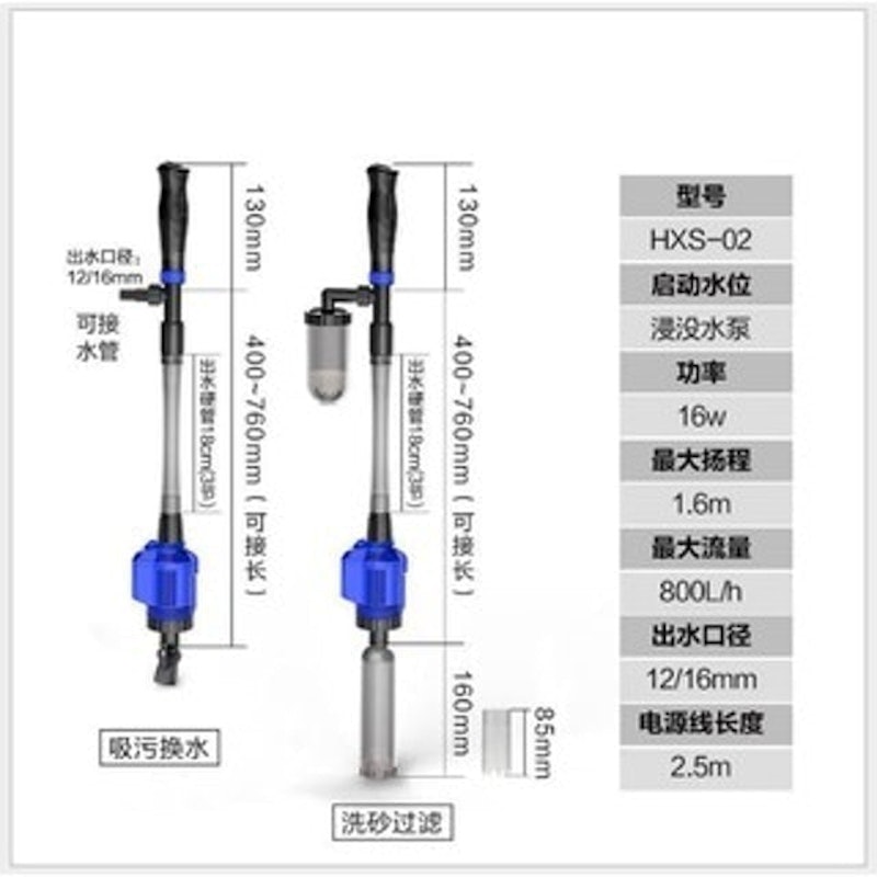 Aquarium Electric Vacuum Sand Gravel 3