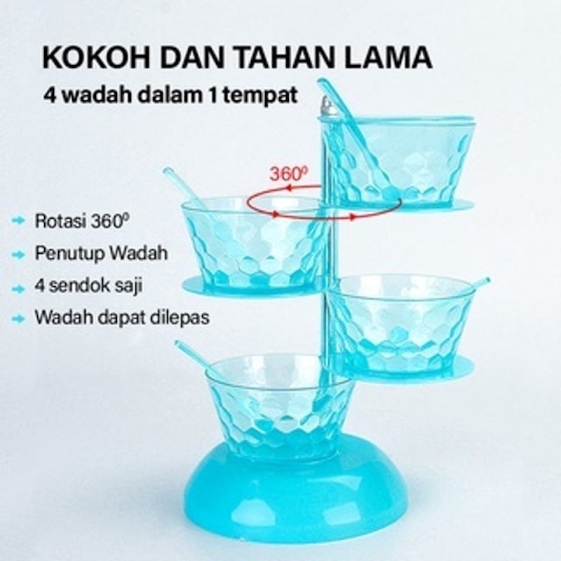 Tempat Bumbu Dapur Rak Putar 4 Susun 1414