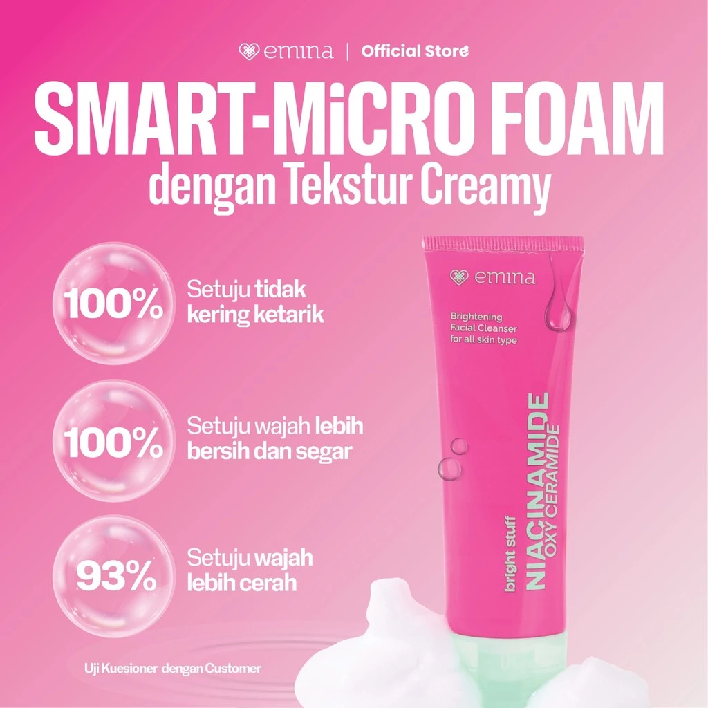 Paragon Technology and Innovation Emina Bright Stuff Niacinamide Oxy Ceramide Brightening Facial Cleanser