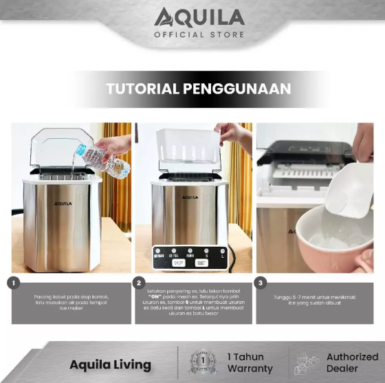 Aquila Living Aquila Mesin Es Batu IM12MR 