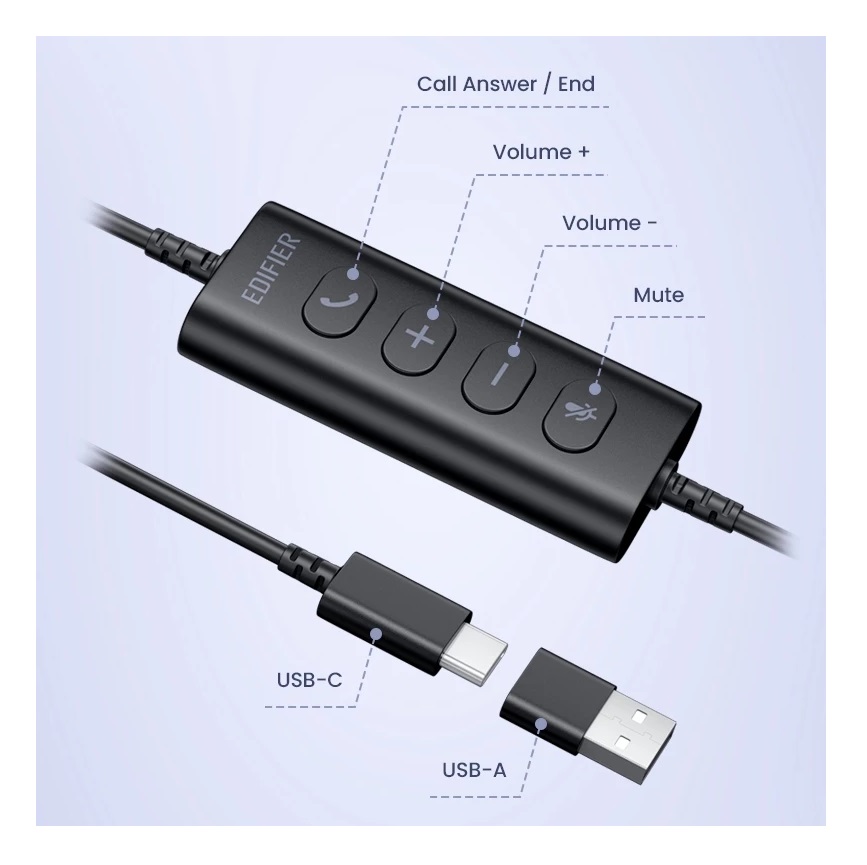 Beijing Edifier Technology Company EDIFIER CC100 Wired Mono Headset with Microphone