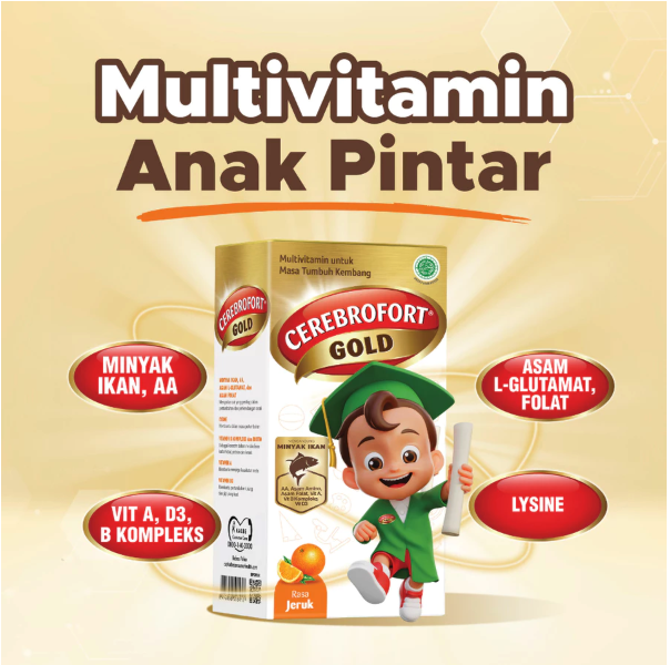Kalbe Farma Cerebrofort Gold Jeruk