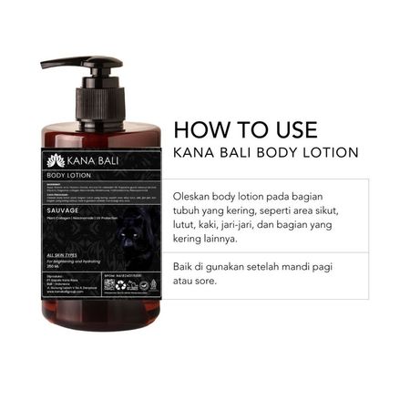 Kana Bali Sauvage Body Lotion  4