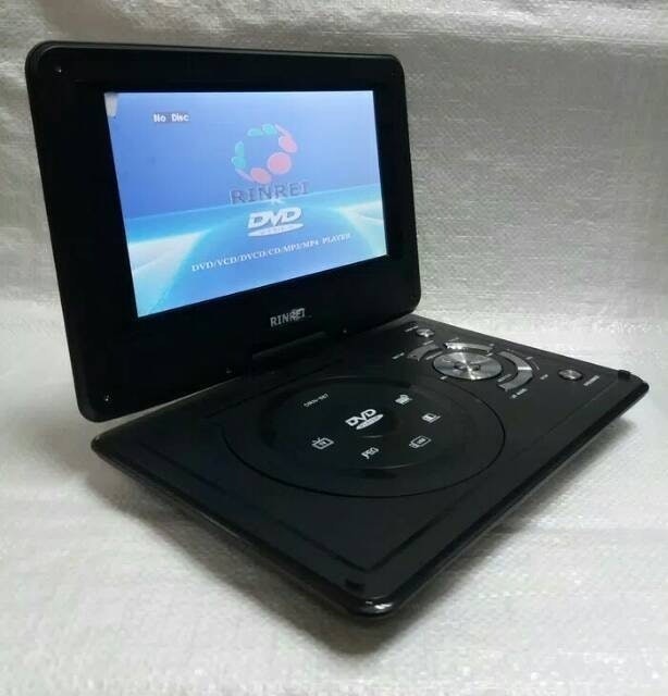 RINREI 9" TFT Wide-Screen Portable TV/DVD Player