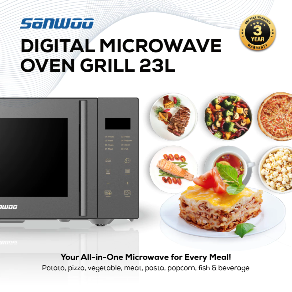 Sanwoo Electronics Sanwoo Digital Microwave Oven Grill 23L DMOG35-23L