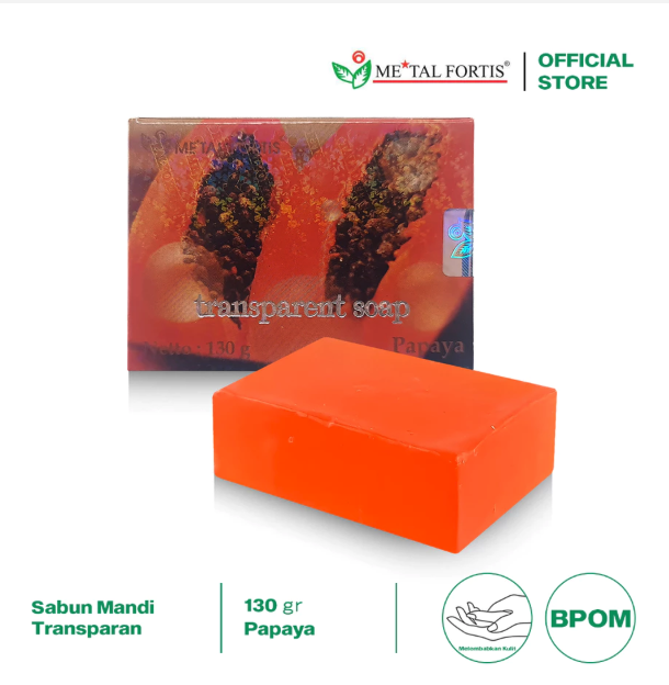 Metal Fortis Metal Fortis Papaya Transparent Soap
