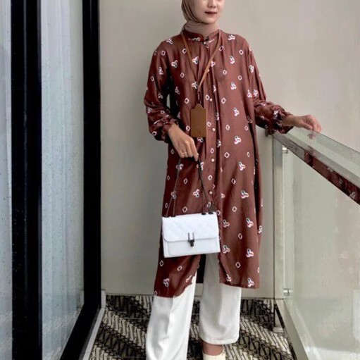  Masayu Batik Tunik Batik Wanita Jumputan