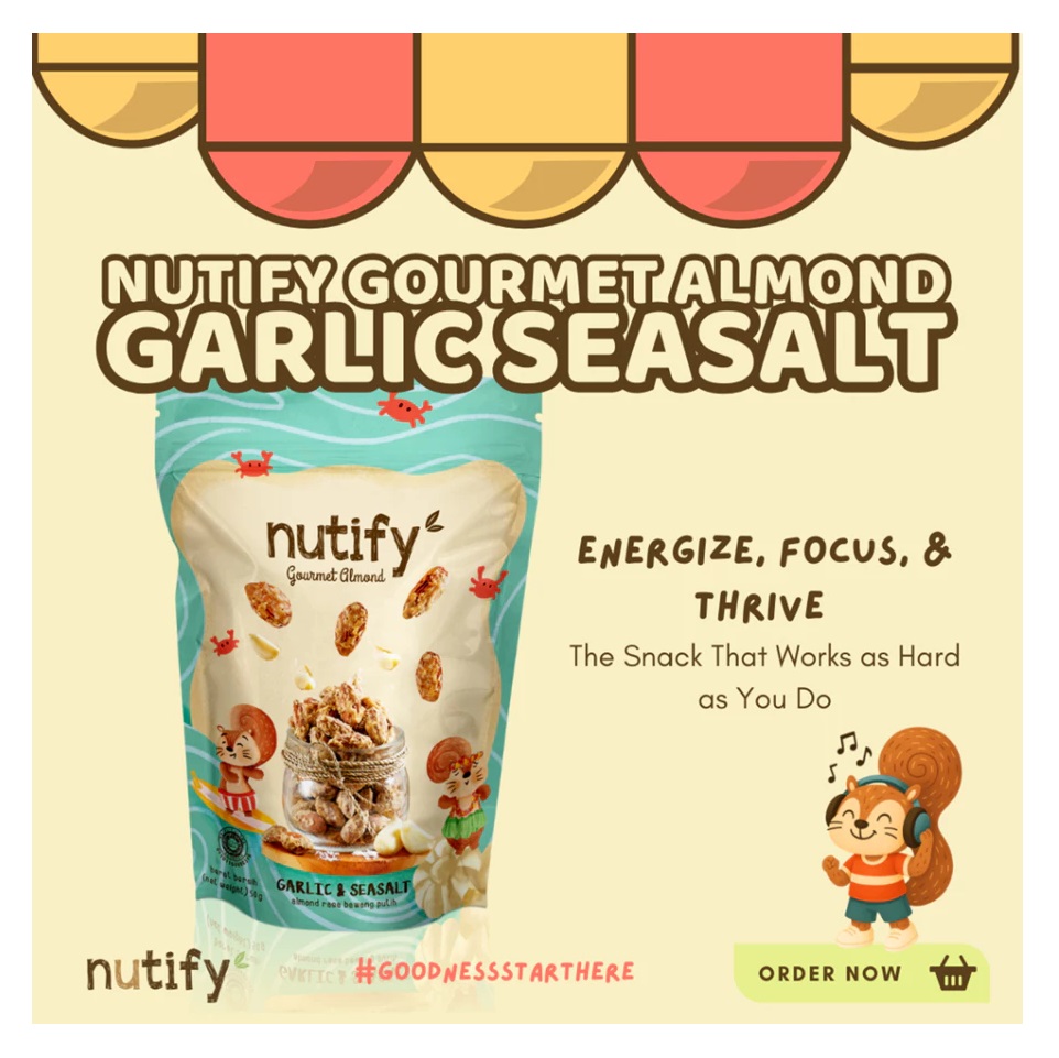 Nutify Gourmet Almond Garlic & Seasalt