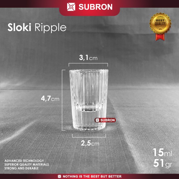Subron Gelas Sloki Kaca Kecil 4