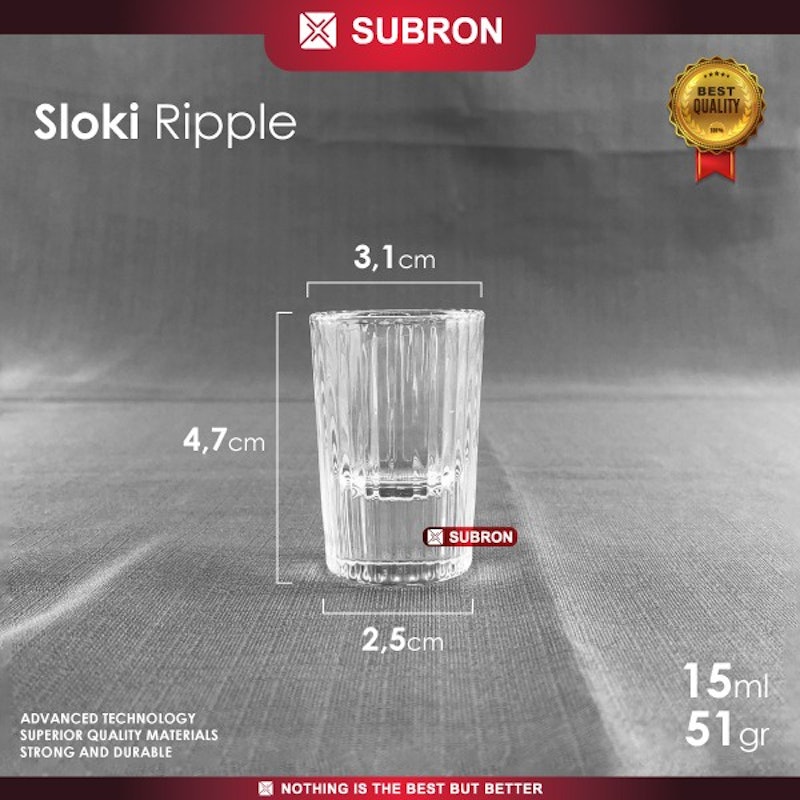 Subron Gelas Sloki Kaca Kecil 4