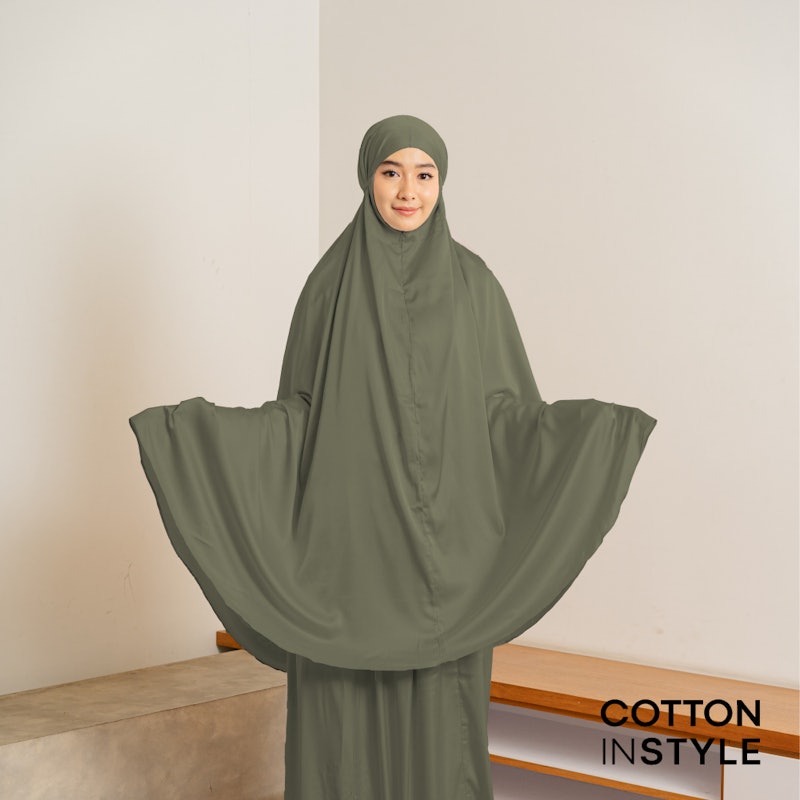 COTTON INSTYLE Alisa Mukena Dewasa Silk 2 in 1 5