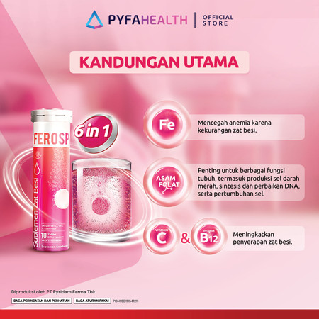 Pyridam Farma Ferospat Tablet Effervescent