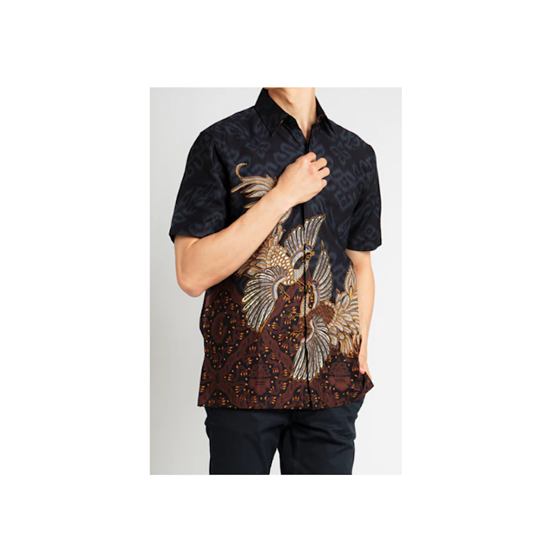 Hadinata Batik Premium Kemeja Pendek Superfine Rajendra Rihana 4