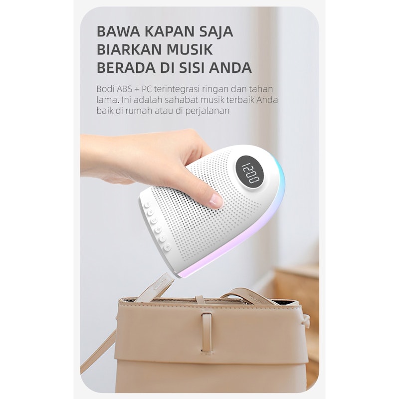 Newfun Speaker Bluetooth Wireless Alarm Clock 4
