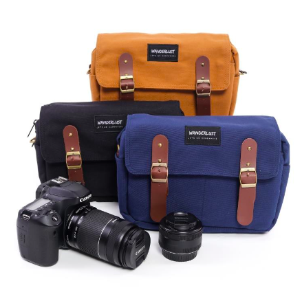 Tas Kamera Selempang Kanvas 4