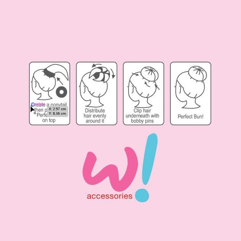 W! Accessories Hair Bun 2