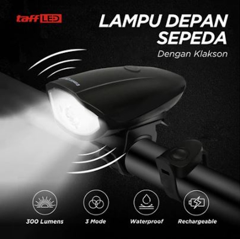 TaffLED Lampu Depan Sepeda 2