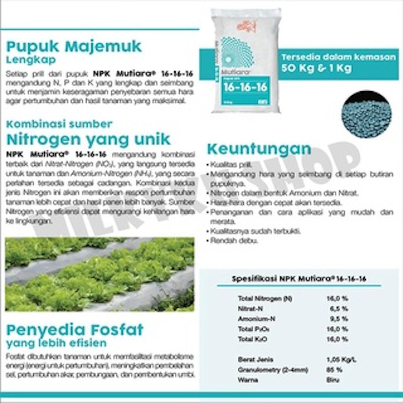 Mutiara Pupuk NPK 16-16-16 5