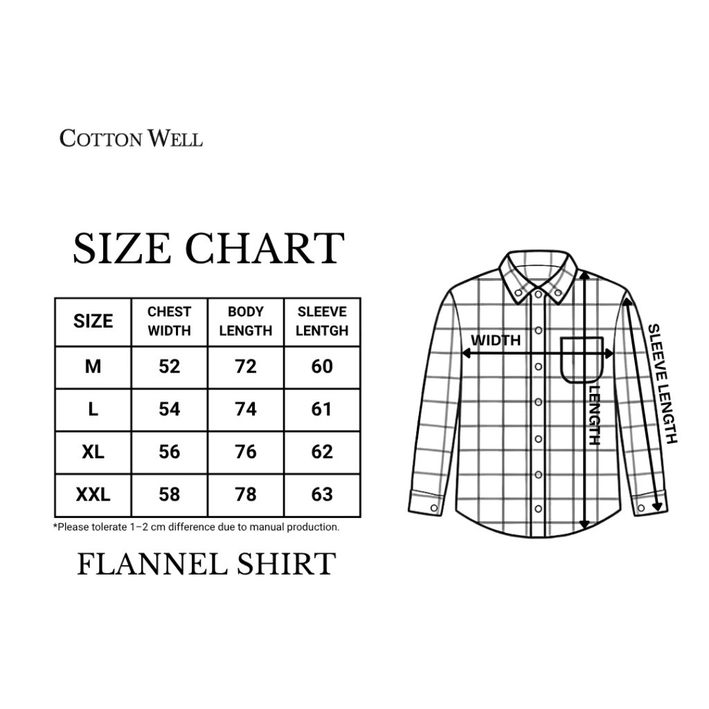 Cotton Well Cotton Well Long Sleeve Flannel Shirt Collection Midnight Blue