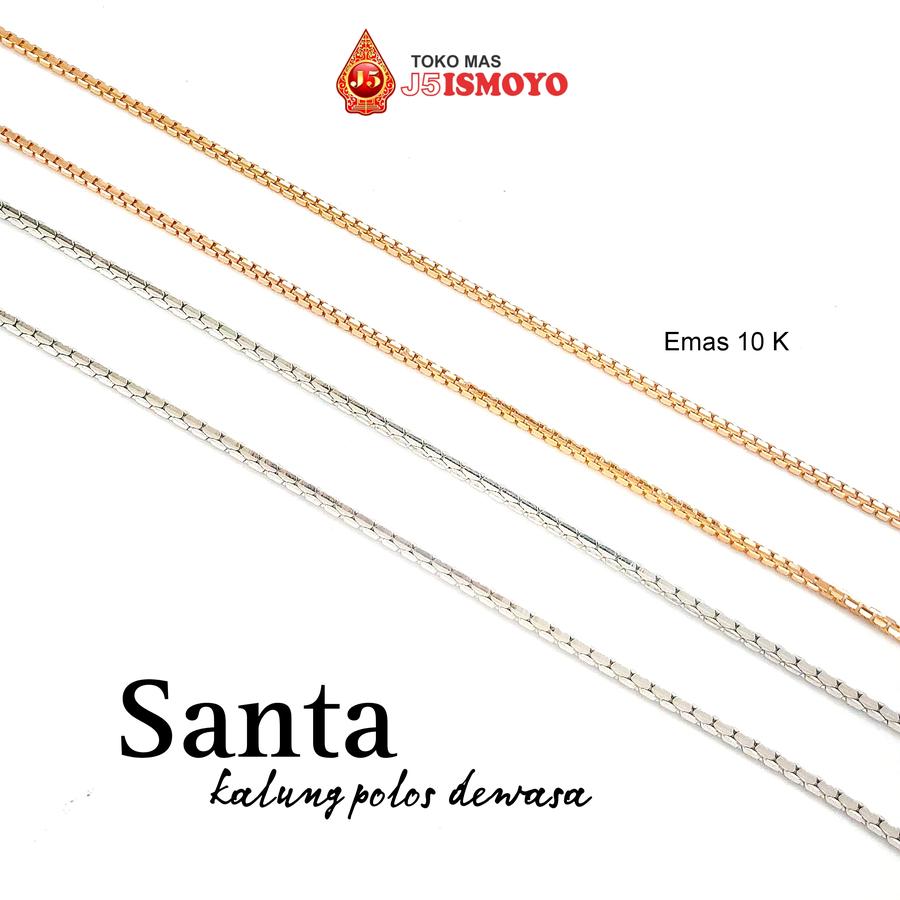 J5 Ismoyo Kalung Emas Polos Santa Pria