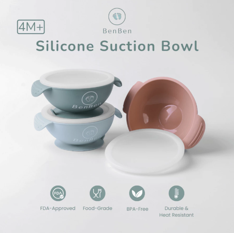 BenBen Premium Silicone Baby Suction Bowl 4