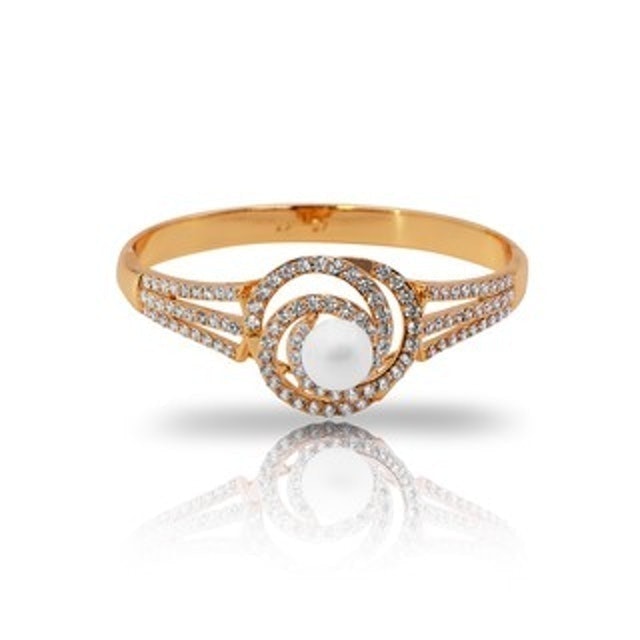Gelang Luxe Mutiara Emas Zircon ｜ 0131190983