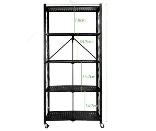 Earise Rak Lantai Beroda Lipat