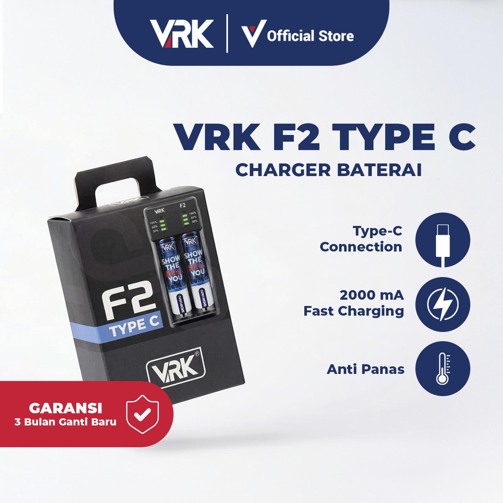 VRK Charger Baterai 2 Slot Type C 2