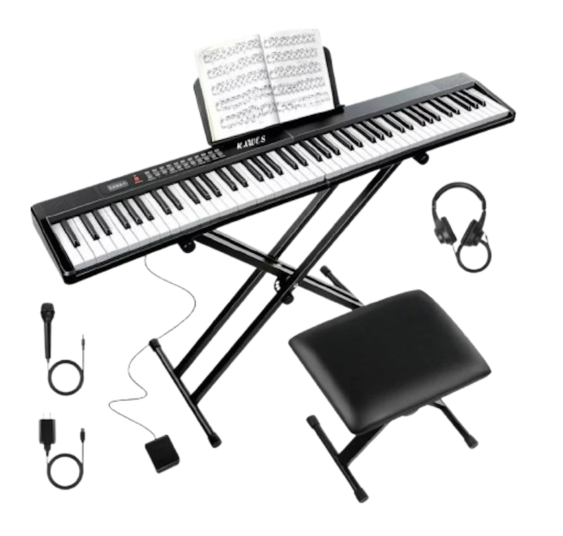 KAWES 88 Keys Foldable Piano 1