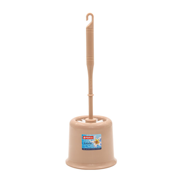 Cahaya Perdana Plastics Lion Star Livina Toilet Brush with Pot BO-1