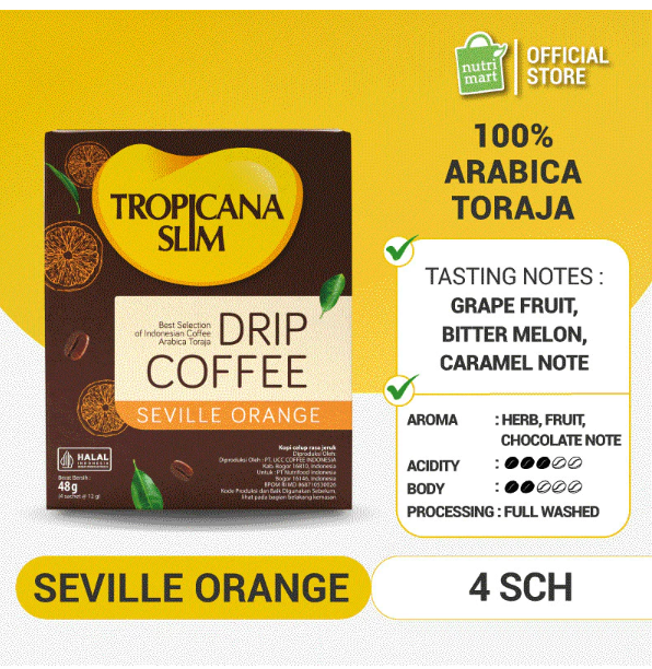Nutrifood Tropicana Slim Drip Coffee Seville Orange
