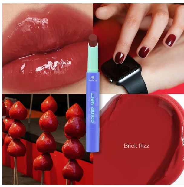 Paragon Technology and Innovation Emina Hyalupeptide Color Melt Balm 01 Brick Rizz