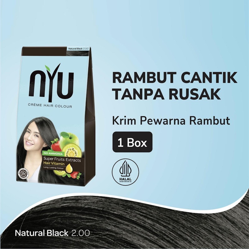 NYU Creme Hair Colour (Natural Black) 5
