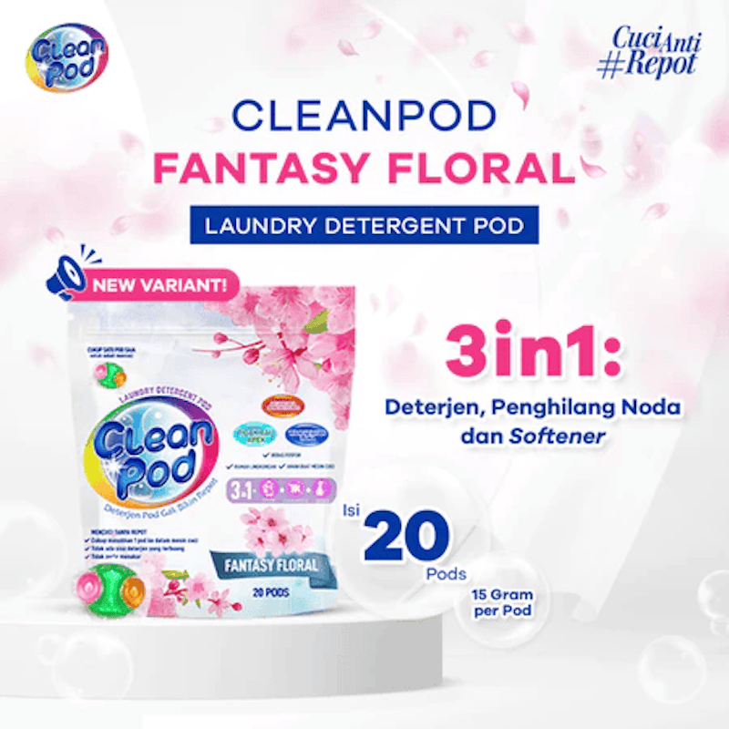 Clean Pod Laundry Detergent Pod Pink Romance 5