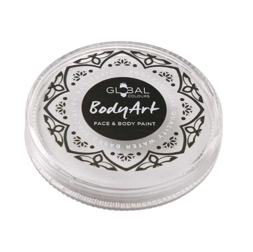 Global Colours BodyArt Face & Body Paint Neon White 1