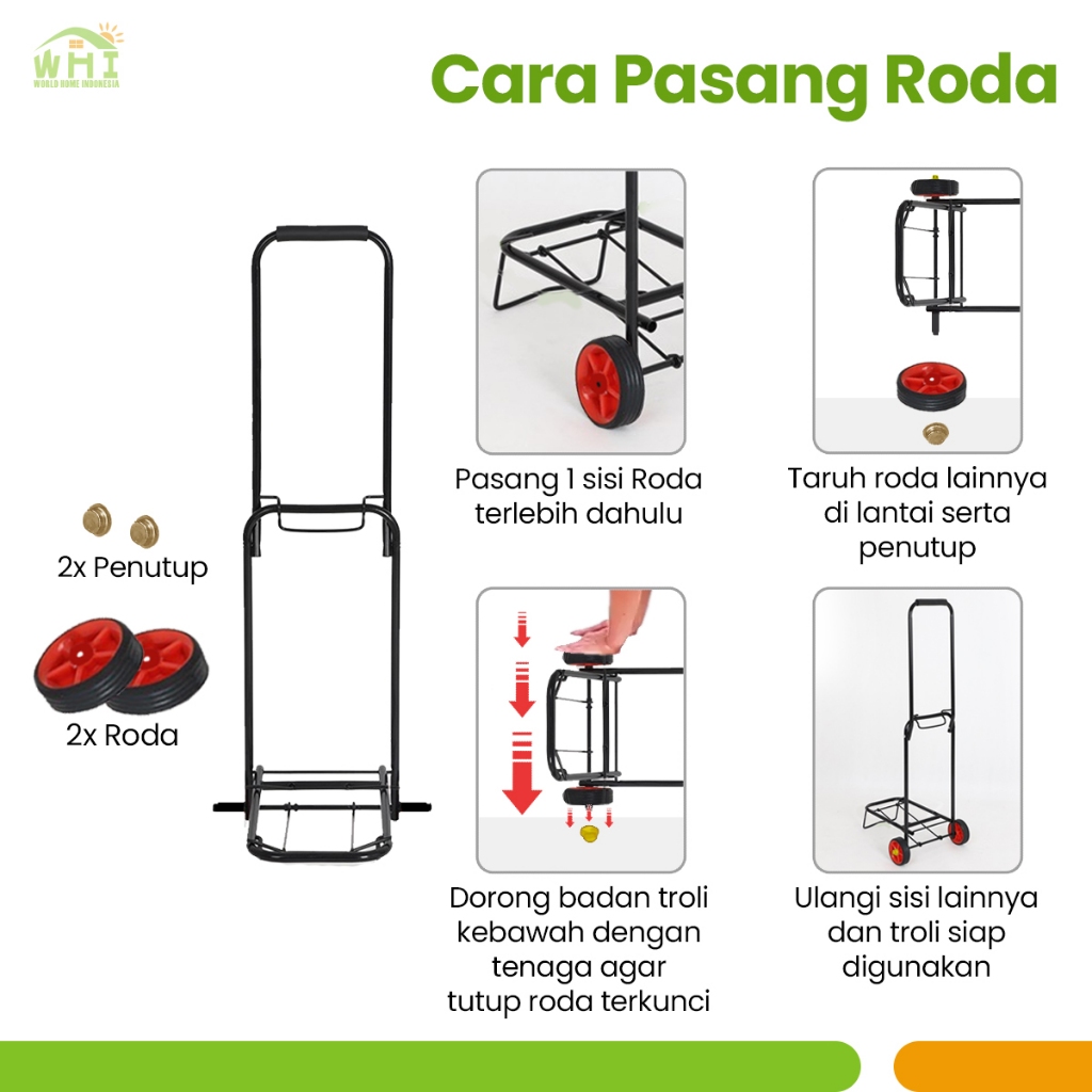  World Home Troli Lipat Serbaguna